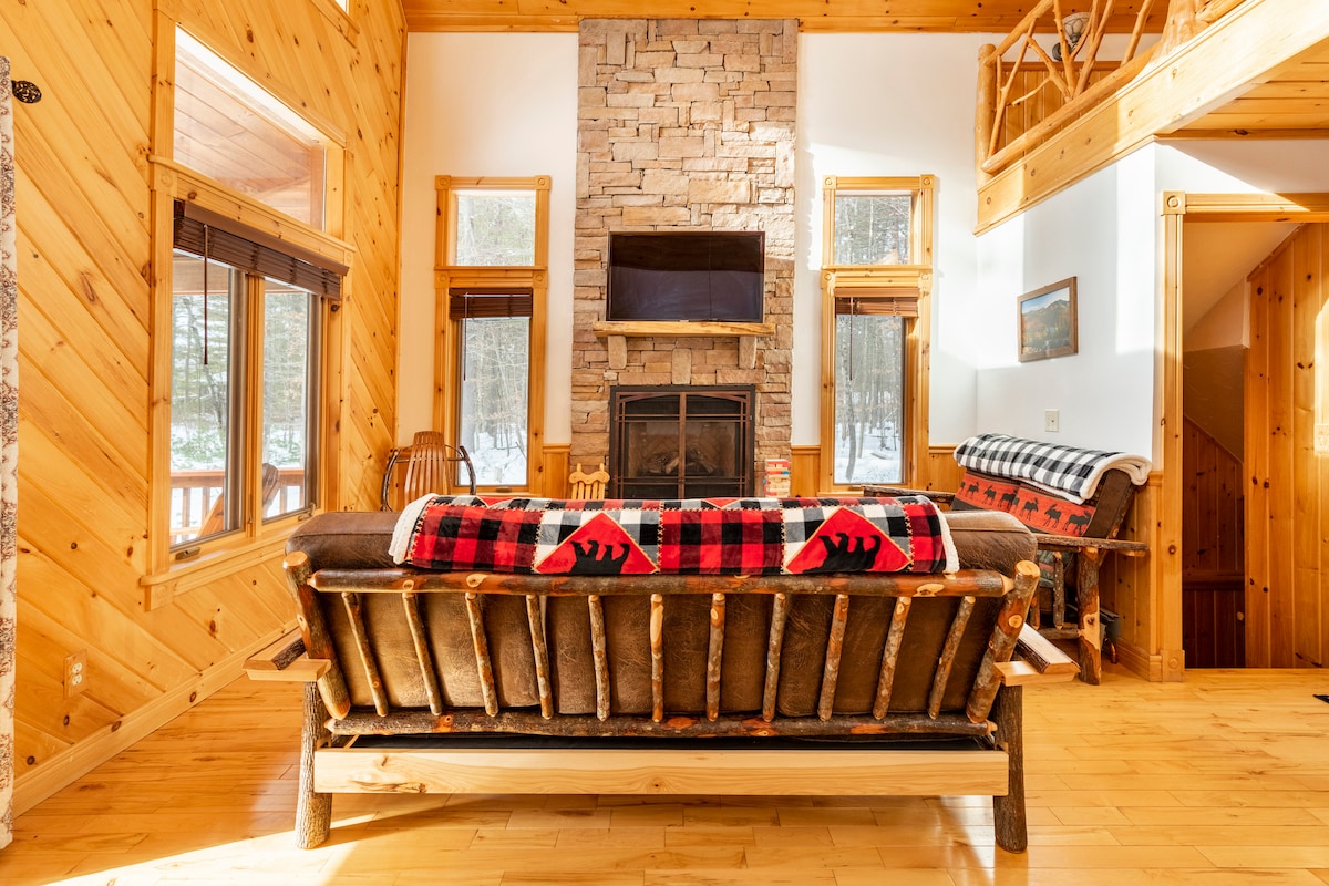 Edin 's Chalet Adirondacks-Whiteface 4张床-2个卫生间