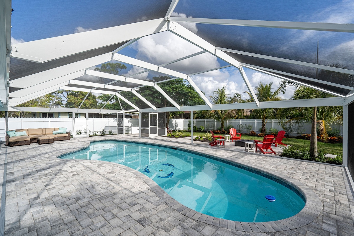 Resort-Style Home w/ Private Pool, Beach 1.8 Miles