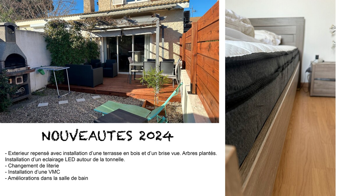 Appartement Maenat, 3 étoiles à 200m de la plage