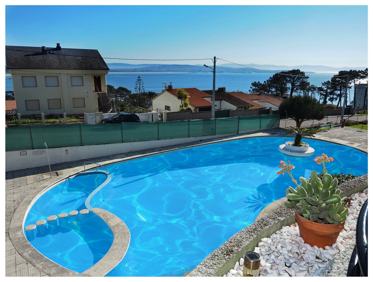 圣维森特-杜马尔（ San Vicente do Mar ）带泳池的公寓
