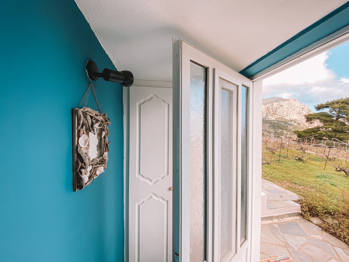 Hikers Inn by the Pini vineyards of Karpathos