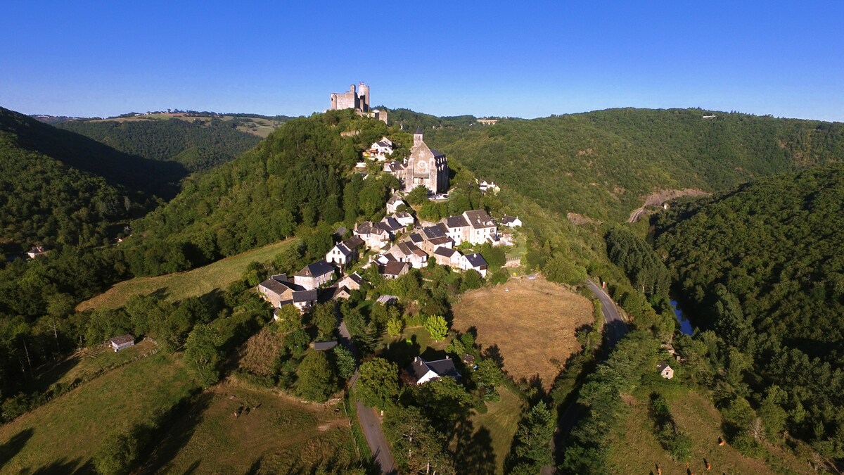 Grand gîte au village médiéval de Najac.
