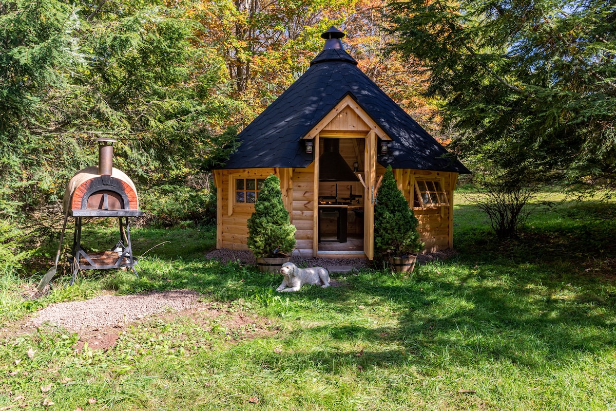 临时预订！烧烤小屋，她棚子，披萨烤箱