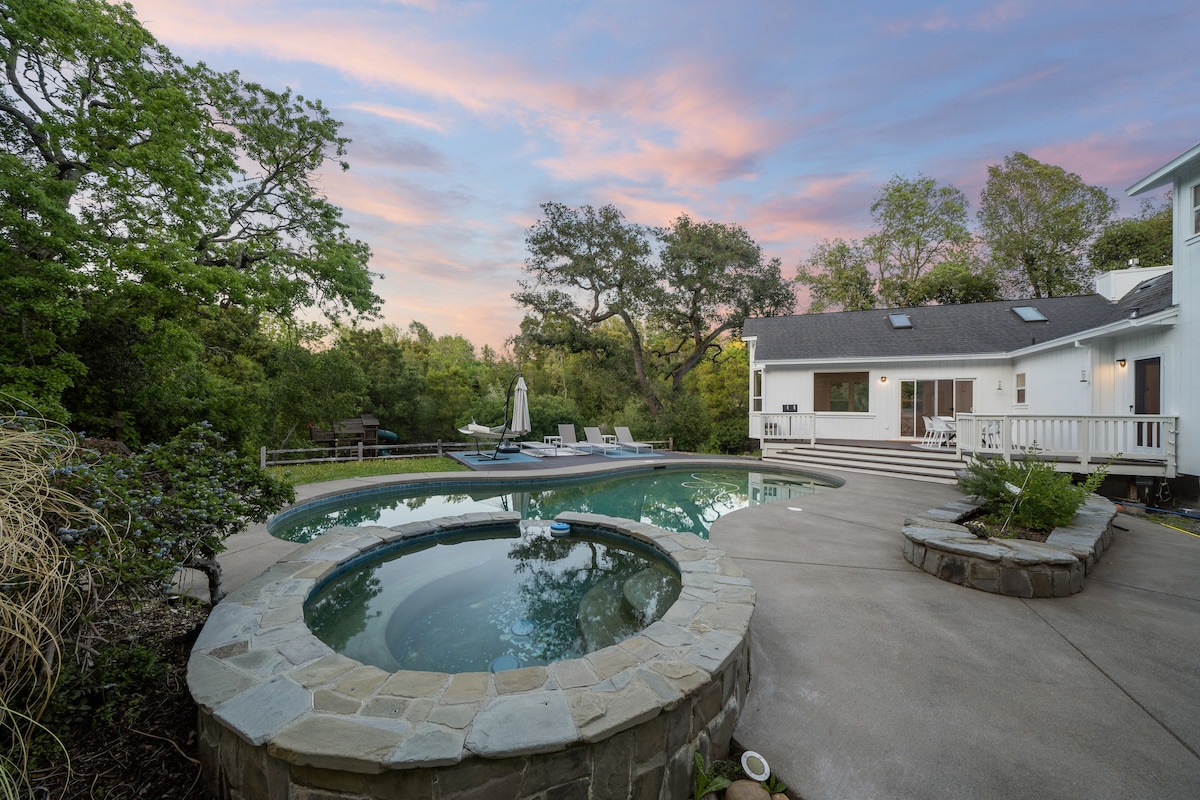 Farmhouse at Sonoma Oaks. Hot Tub, Pool, Bocce!