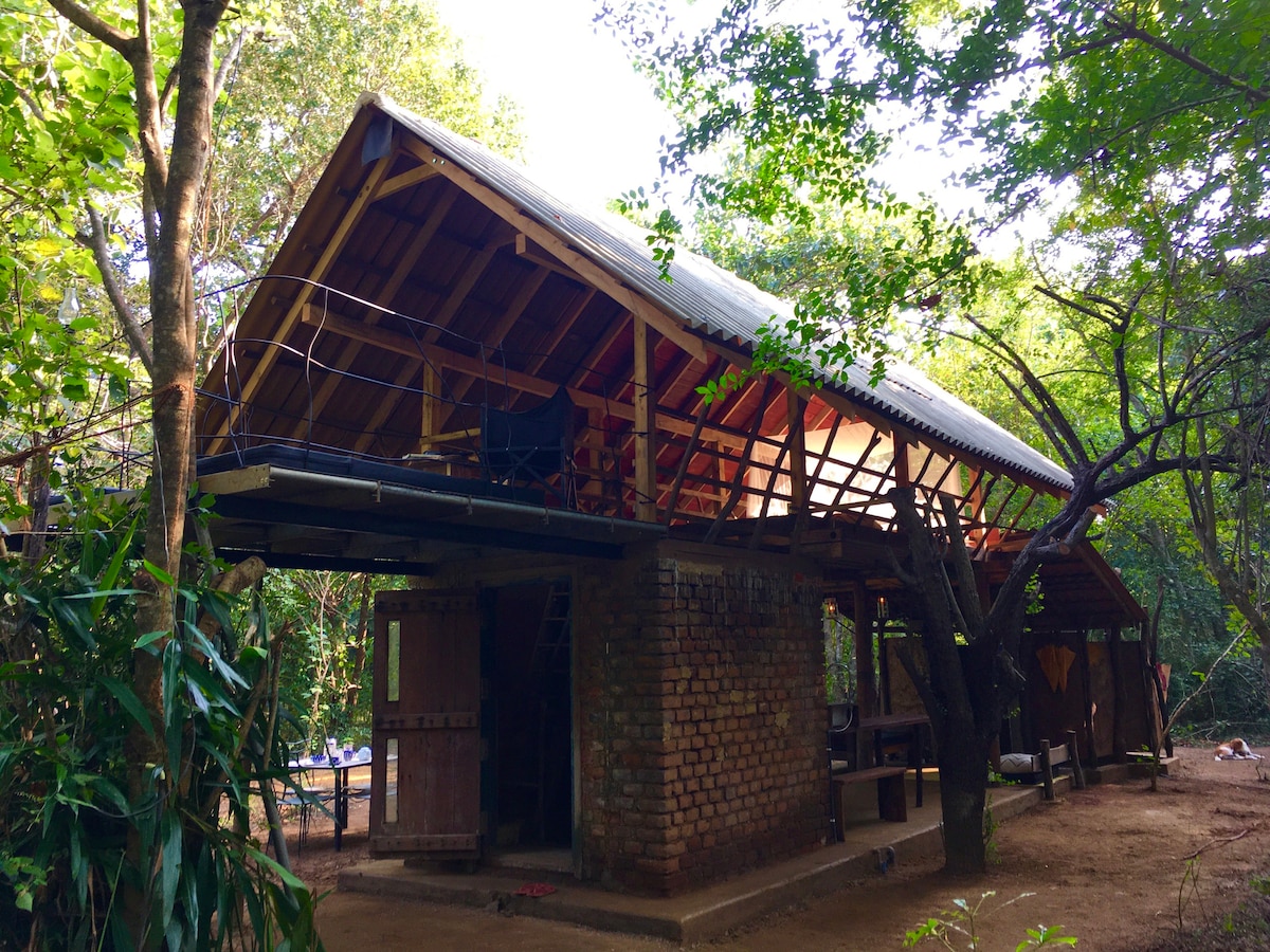 Tree House Birders ’Nook. Galkadawala Forest Lodge