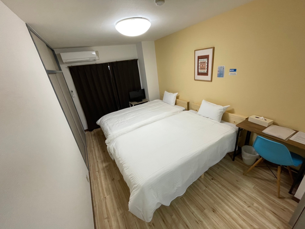 D21/1室1厅双人床，近大阪巨蛋/AEON MALL，出行生活购物便利！