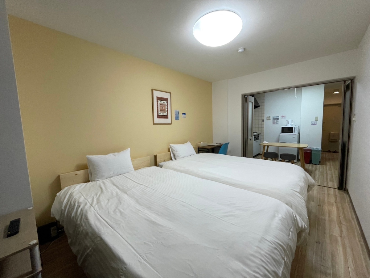 D21/1室1厅双人床，近大阪巨蛋/AEON MALL，出行生活购物便利！