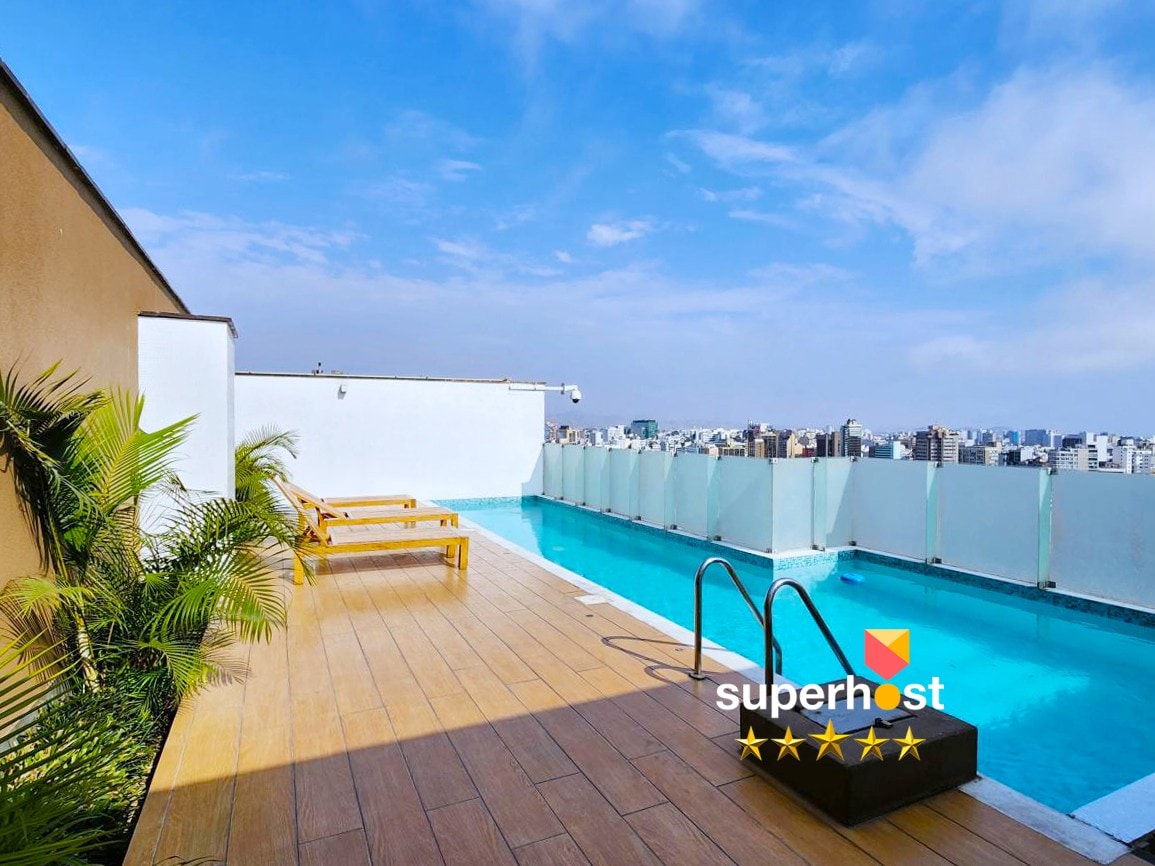 Amazing High Floor APT 2BD/2.5BA In Miraflores