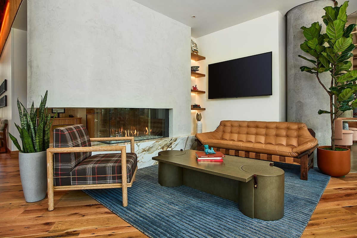 Enjoy an apartment-style room in the Catbird Hotel