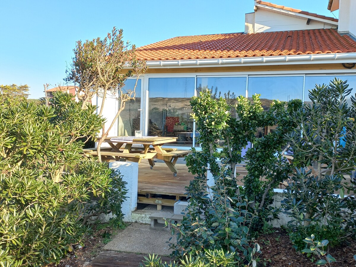 Villa patio au pied des dunes