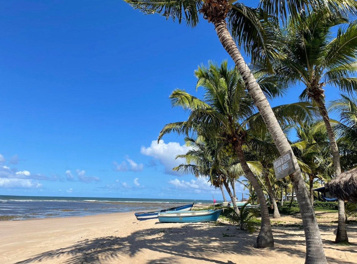 Village na praia pé na areia