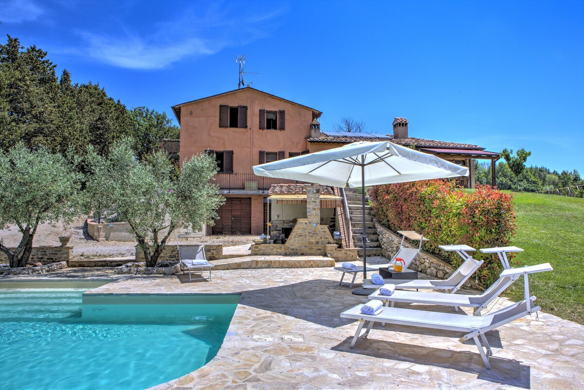 圣洛伦佐别墅（ Villa San Lorenzo ） |私人泳池、空调和按摩浴