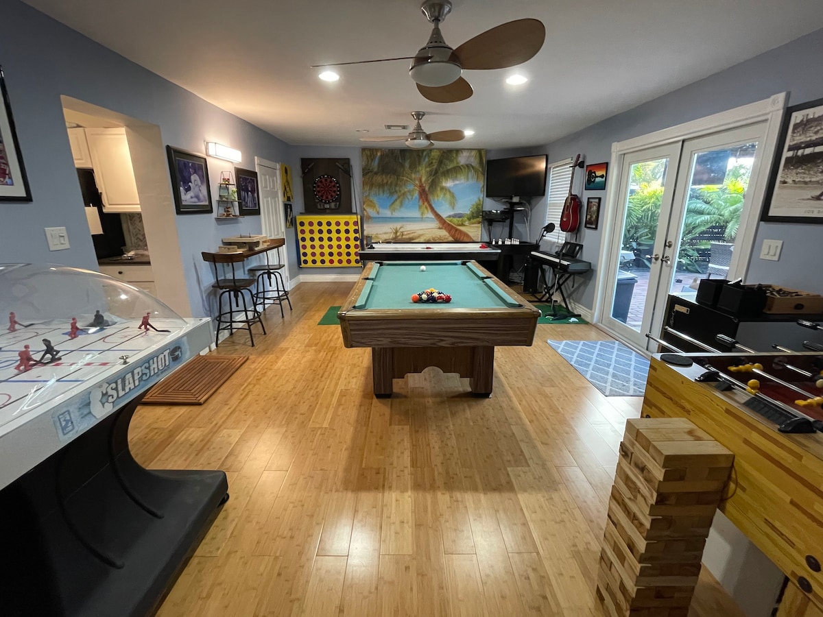HEATED POOL/SPA+GAME ROOM+GYM+3 KING BEDS!