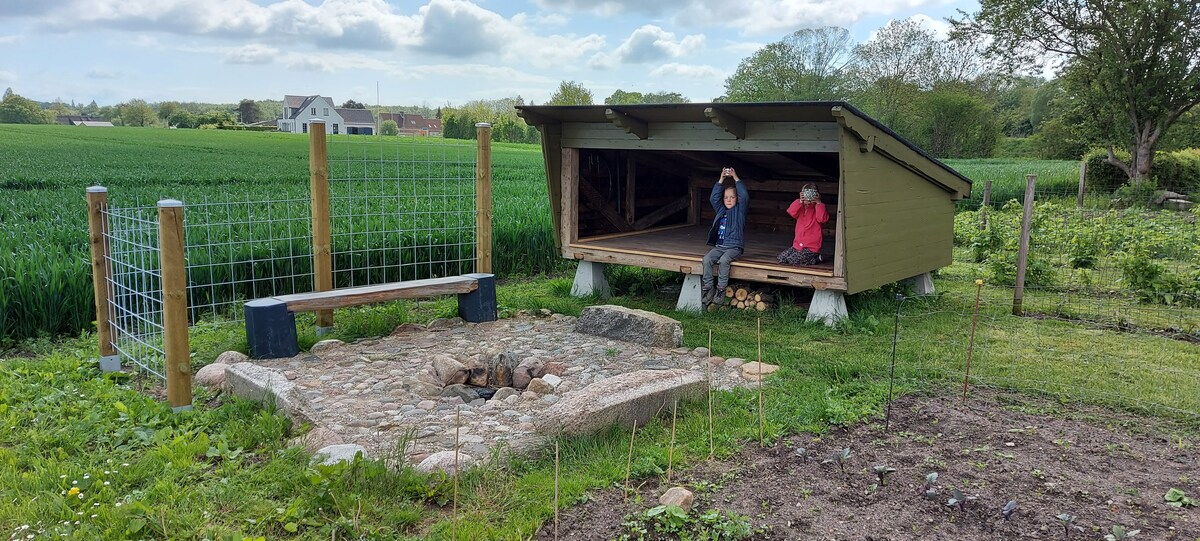 Naturskønt shelter 5 km fra Sønderborg centrum