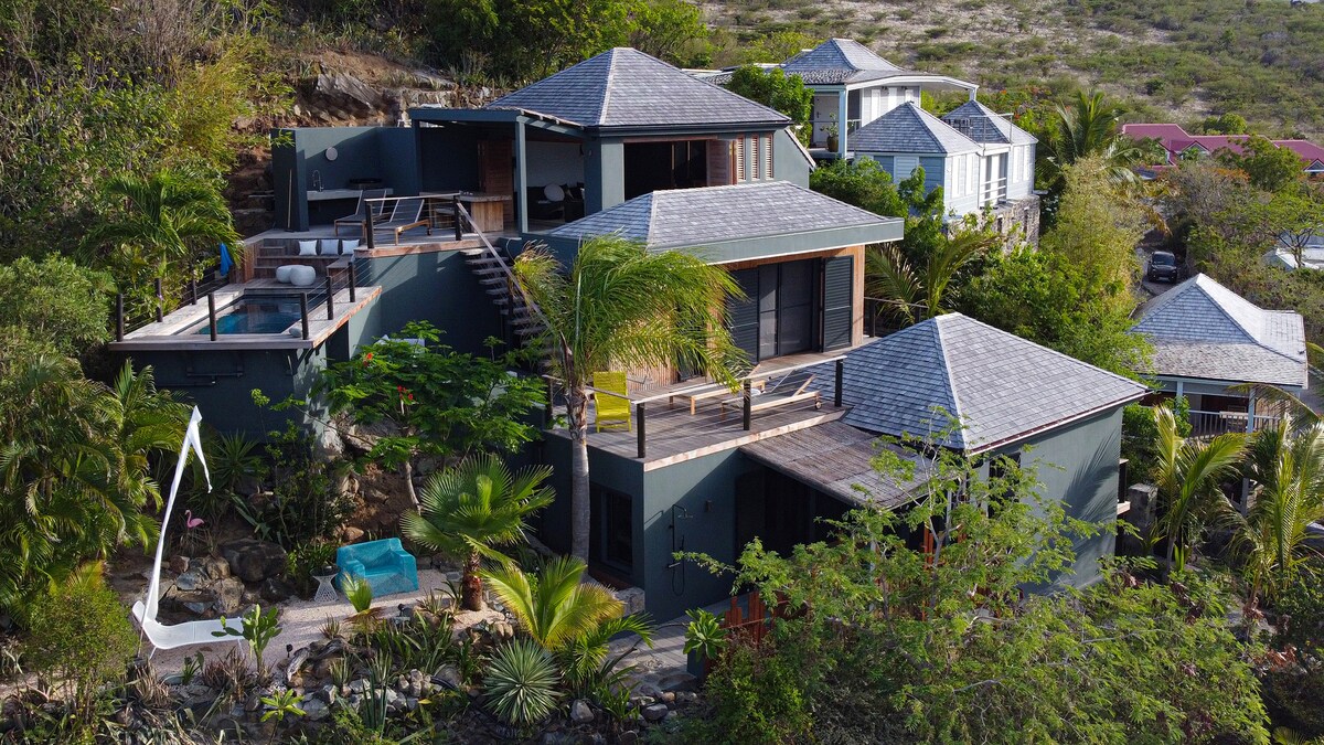 OOF villa d’architecte vue mer face à l’îlet Pinel