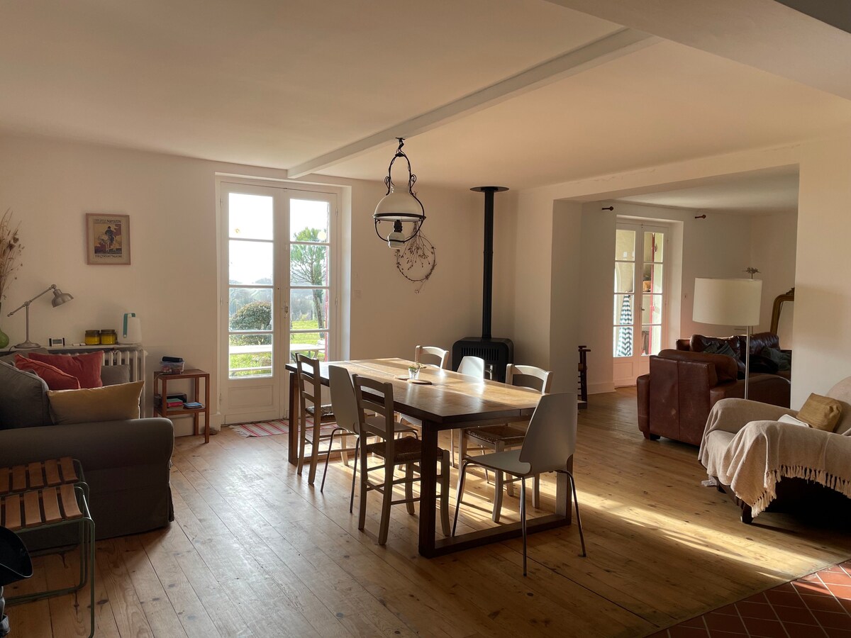 Maison de famille en Dordogne entourée de vignes