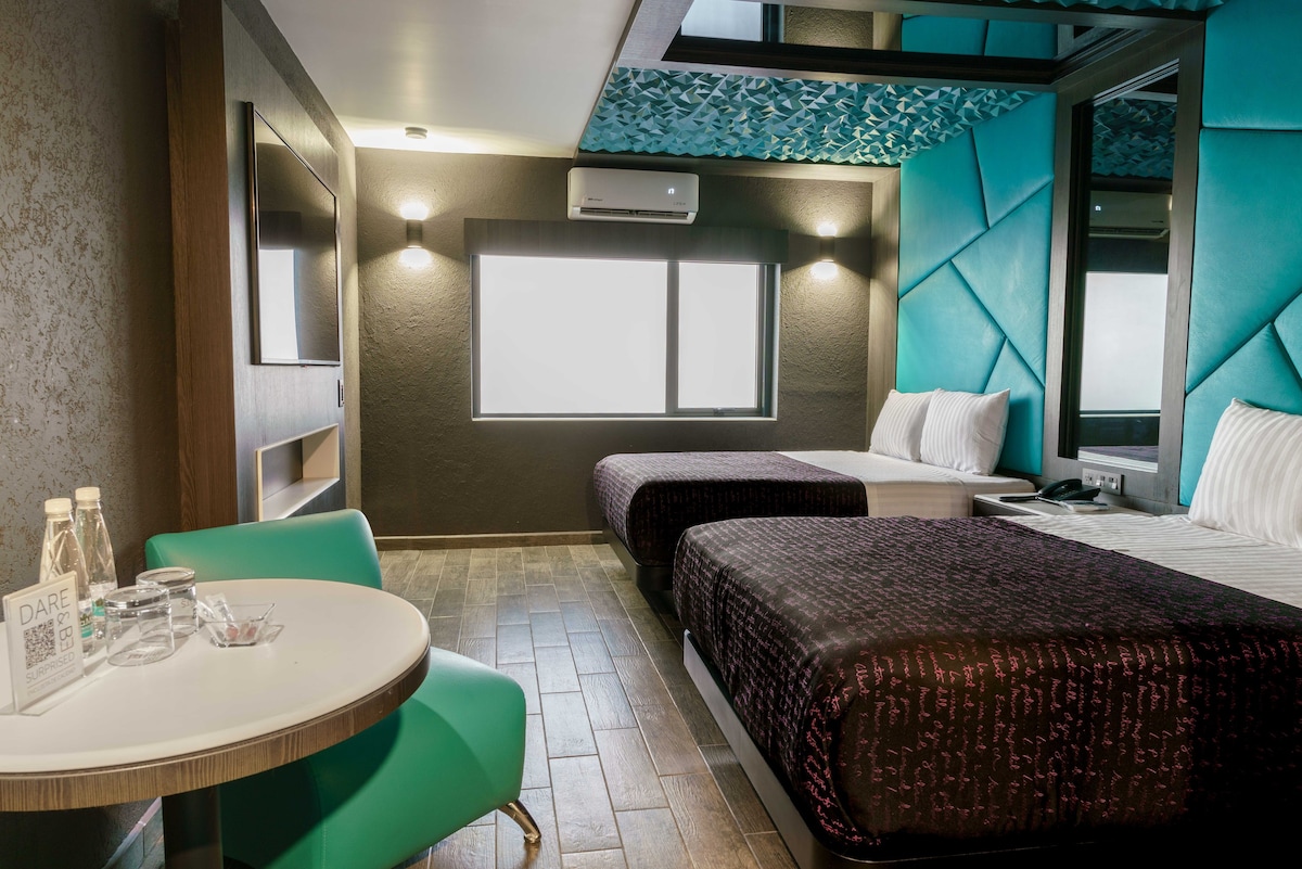 PS1- Toluca市中心酒店客房2张床