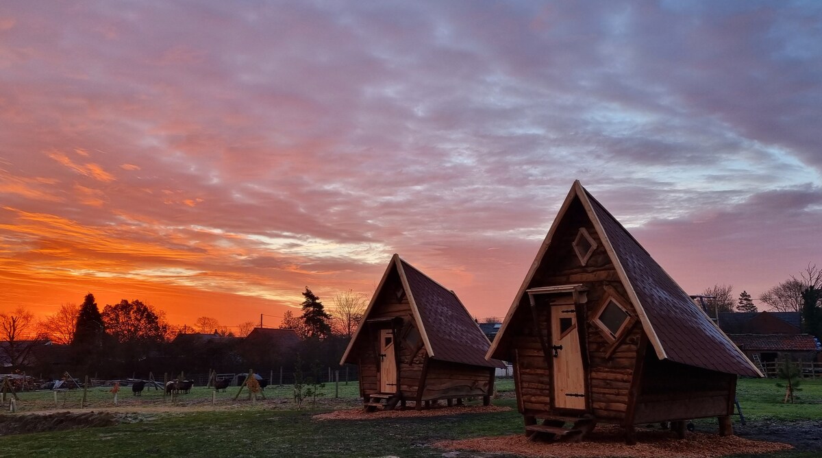 Quaint and Unique Witch Hut Camping Pods - Willow