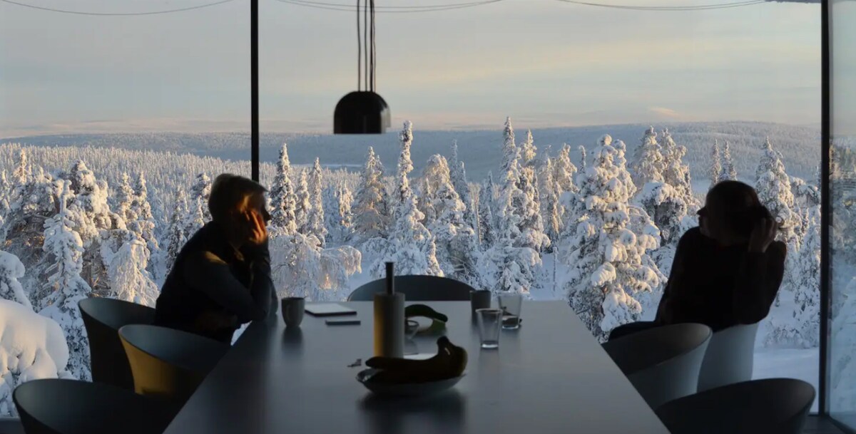 Majestic outlook to the beautiful Lapland scenery.