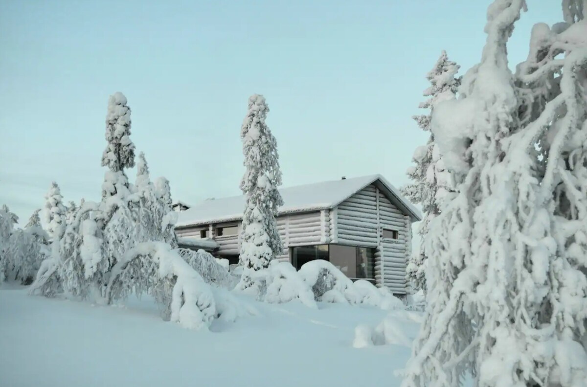 Majestic outlook to the beautiful Lapland scenery.