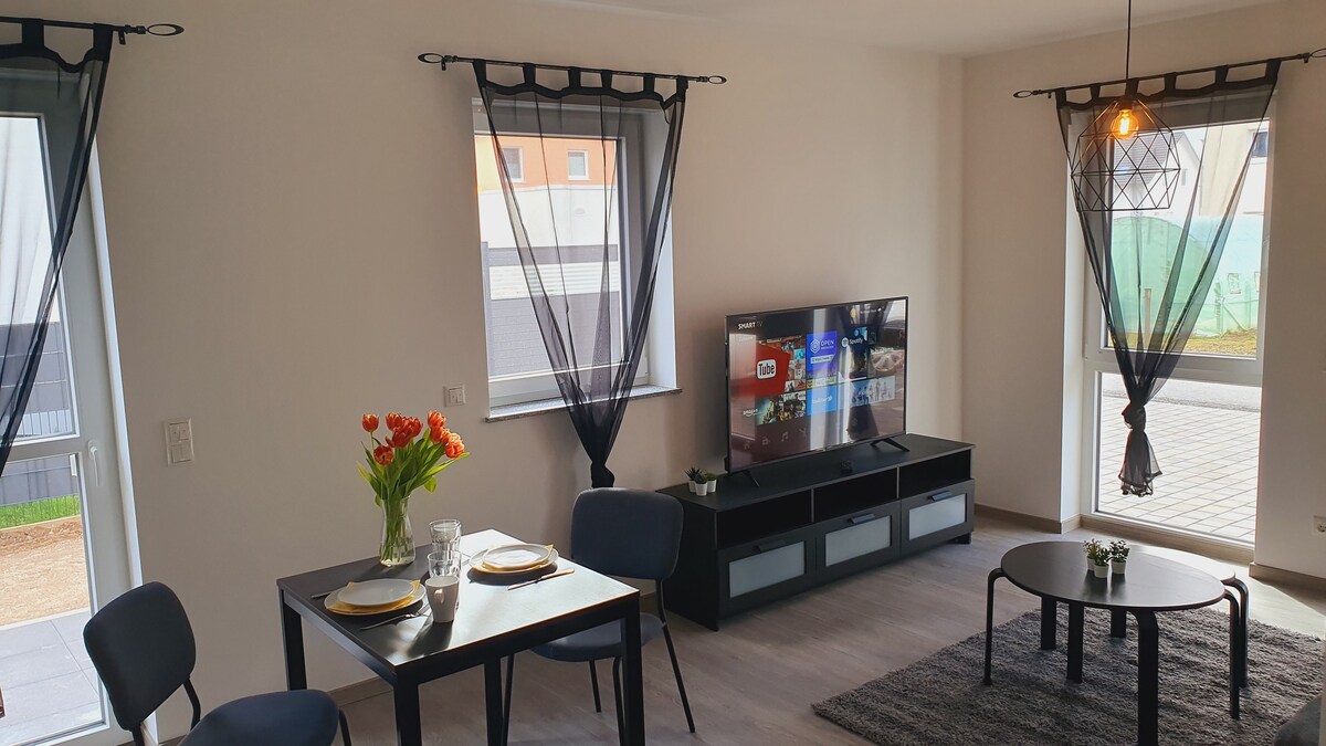 Modern 2 room apartment, terrace, kitchen, central