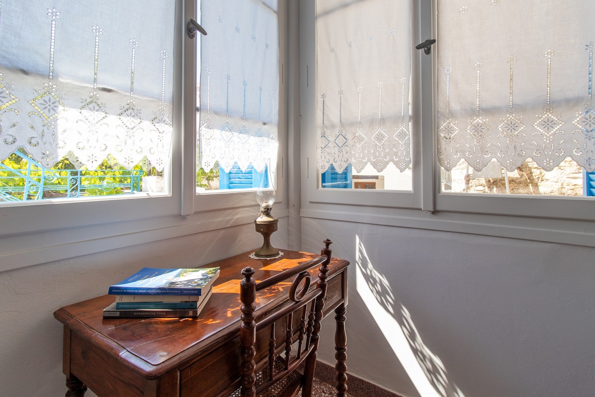 Traditional house inside Filoti, Naxos