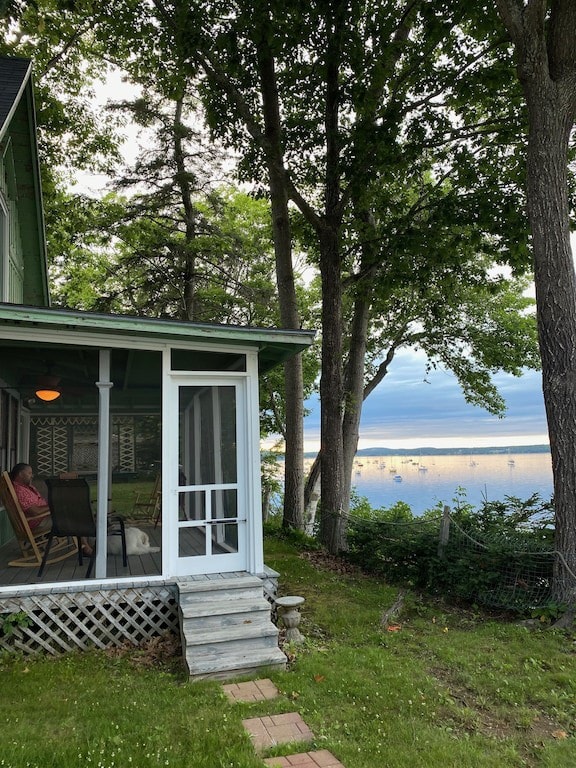 Waterfront Bayside Maine Cottage & Guest Cottage