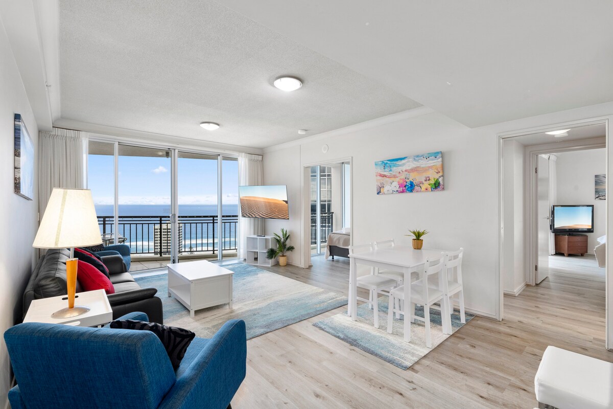 Ocean View 2 Bedroom apartment -Level 26-FREE WIFI