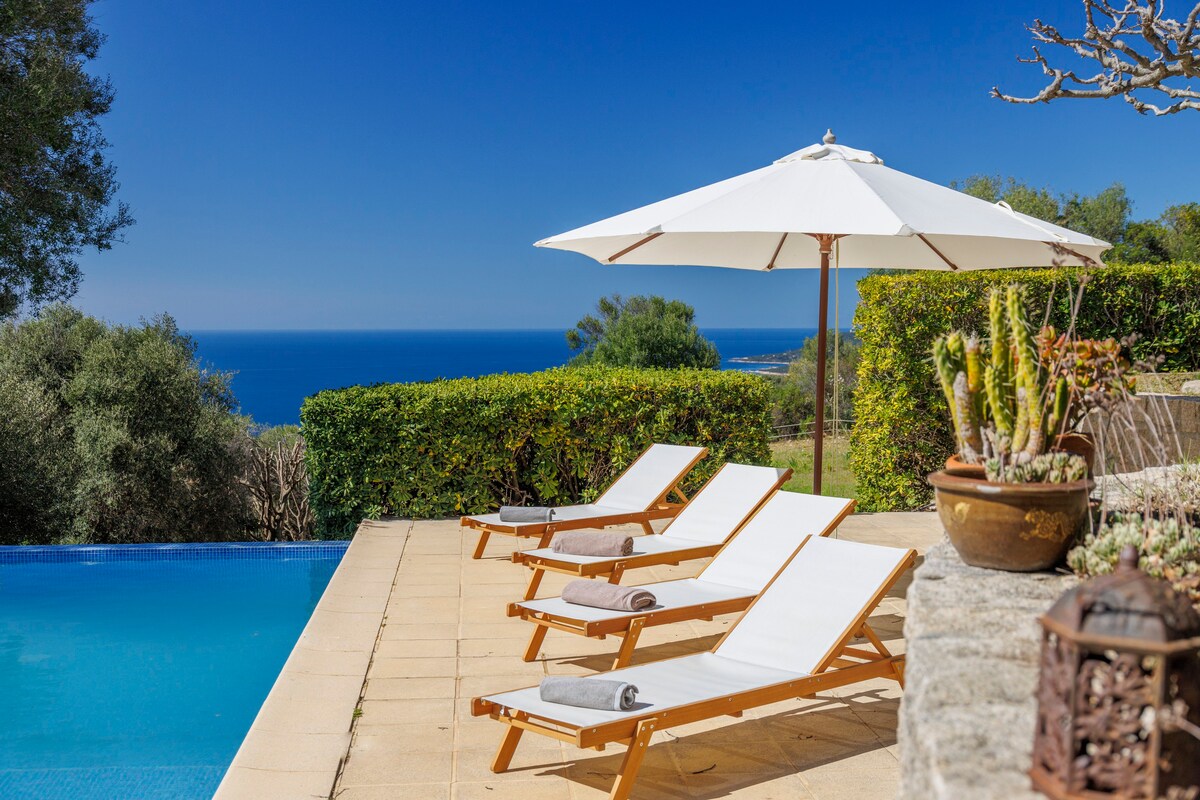 Belle maison Corse avec piscine / vue mer