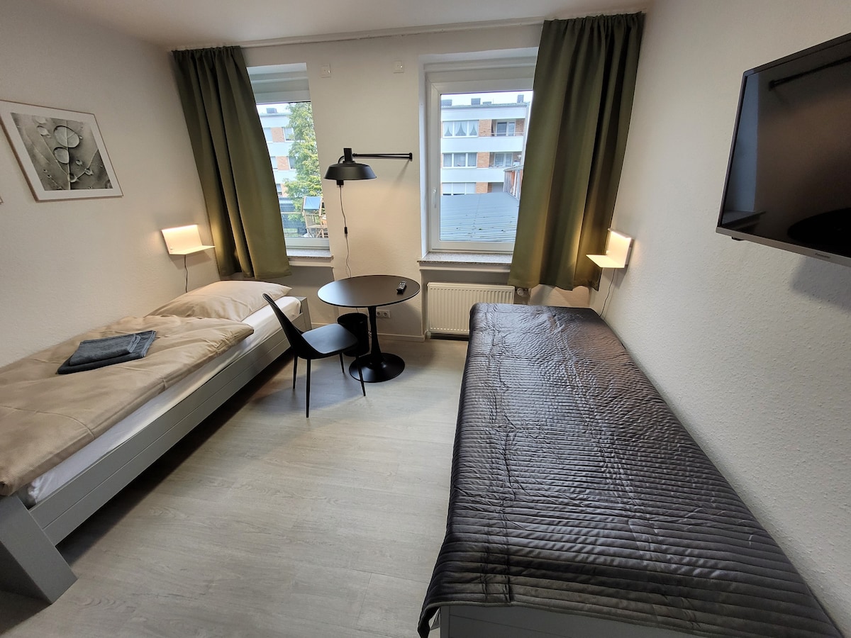 新装修的Jülich双床房