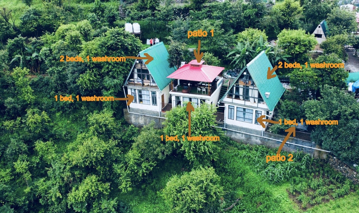 Gadeni Stays : A-frame cottage at Naukuchiatal