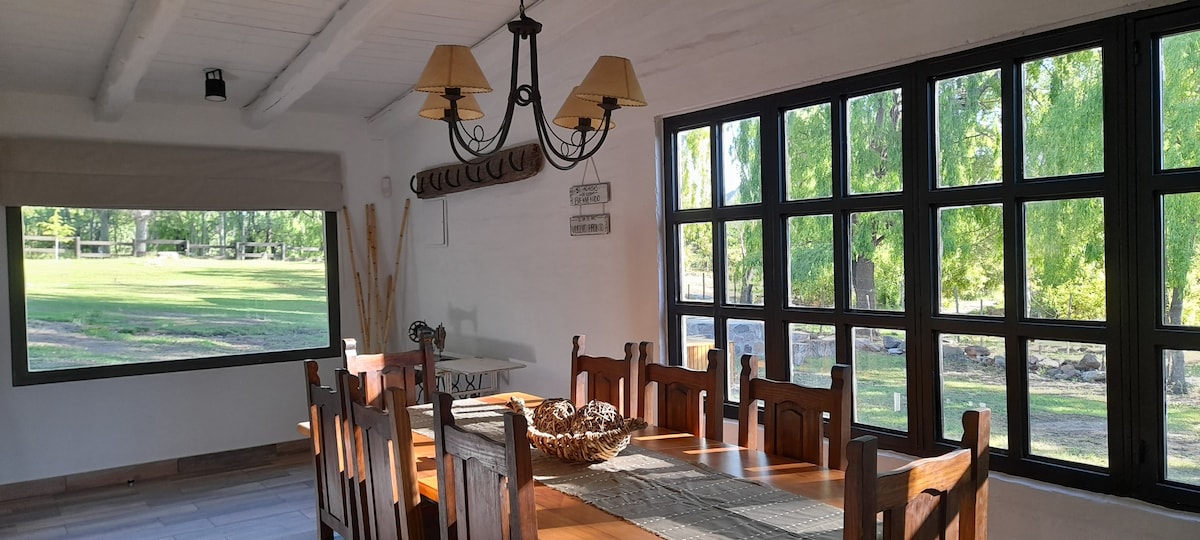 Ranch house in Potrerillos mountains.