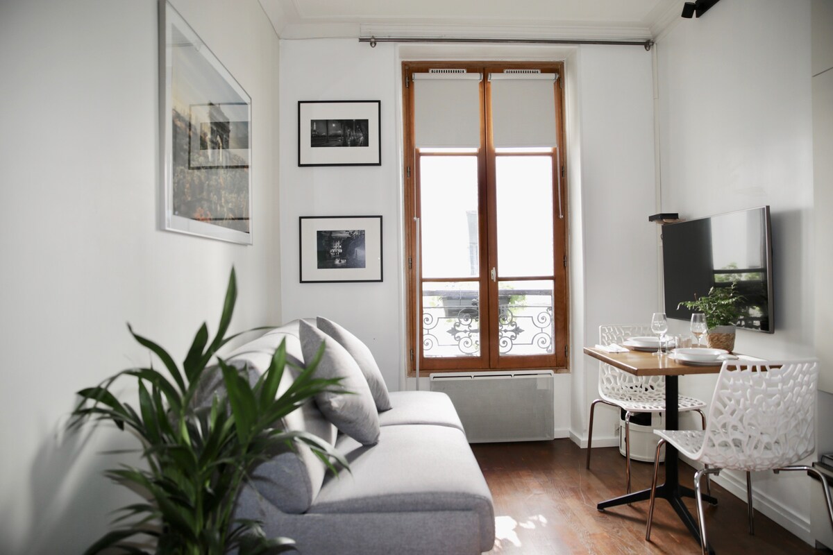 位于玛黑区巴黎市中心的舒适单间公寓