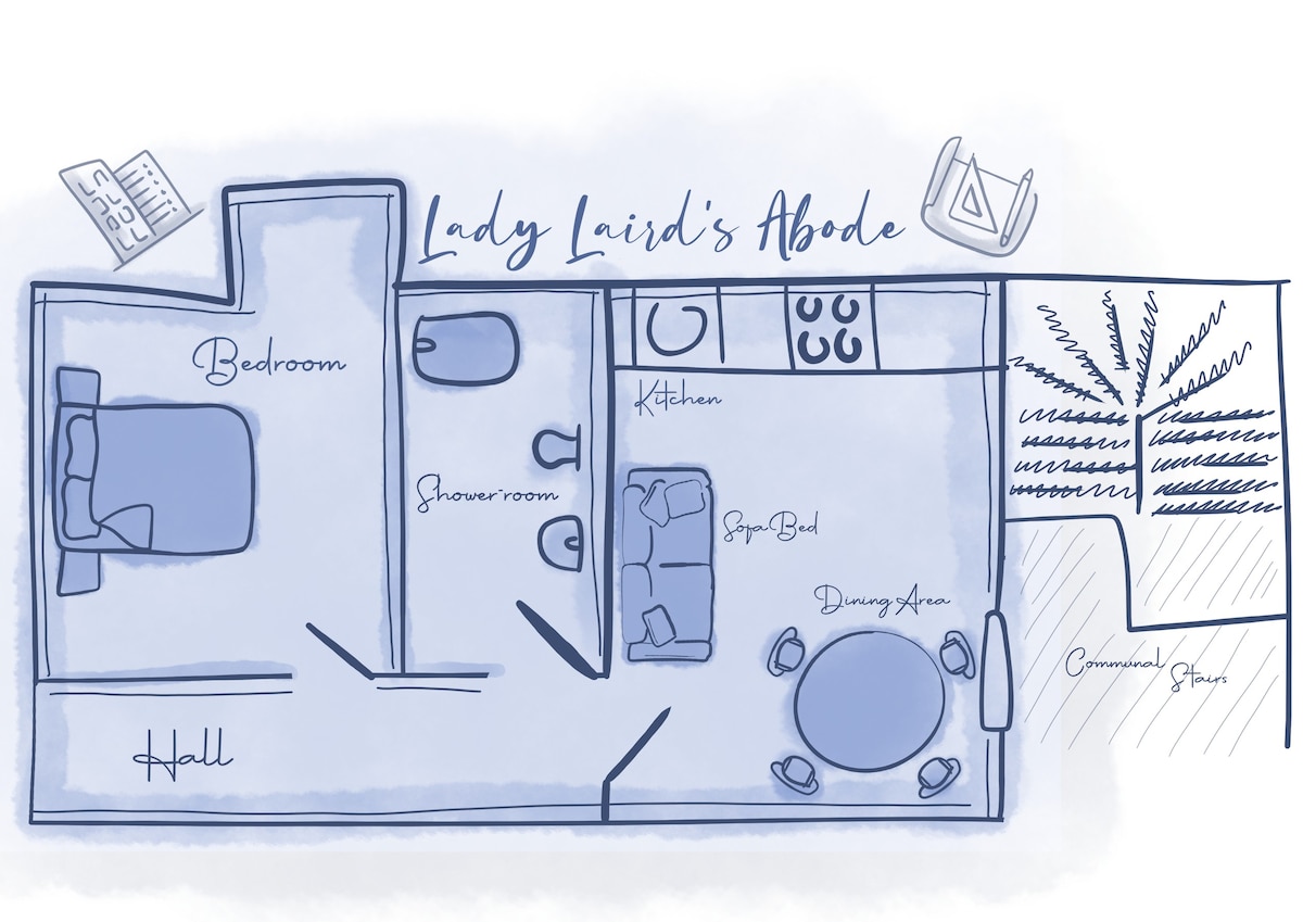 The Seelies -公寓式酒店- The Lady Laird 's Abode - 1卧室公寓