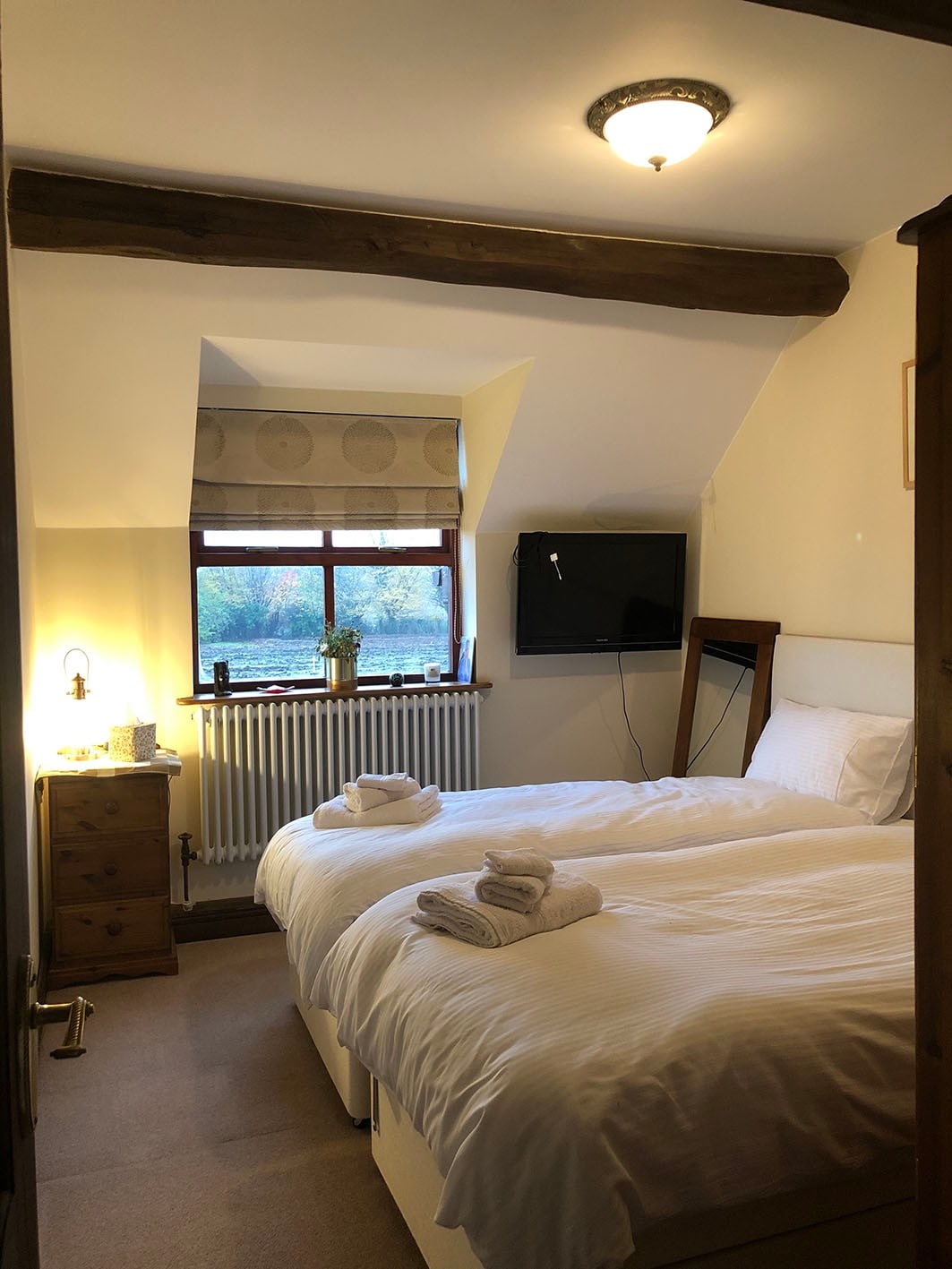 Beautiful room within a peaceful village location.