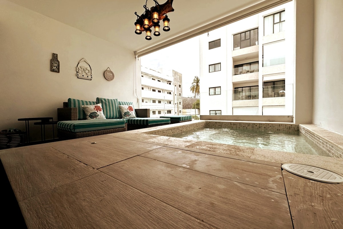蓬塔卡纳带私人泳池的美丽公寓