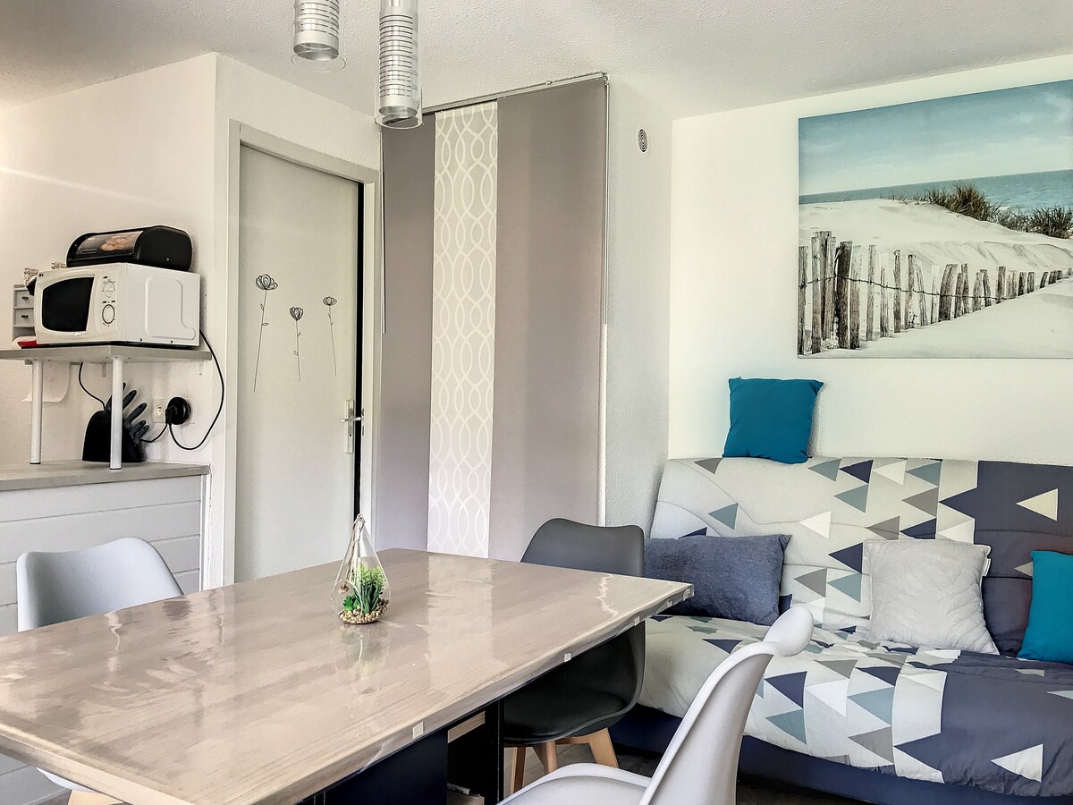 Soustons Plage, 1-BR apartment on the ground floor