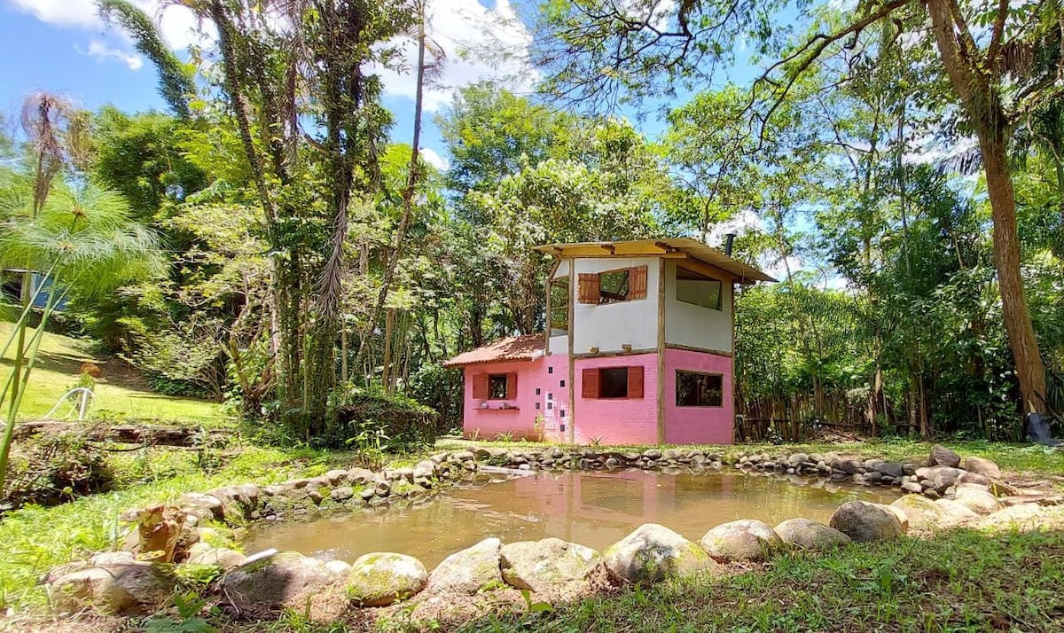 Recanto Flor d'água, chalé c/ rio de uso exclusivo