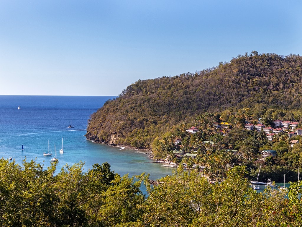 SPECTACULAR BAY VIEWS FROM 'THE EYE OF MARIGOT'