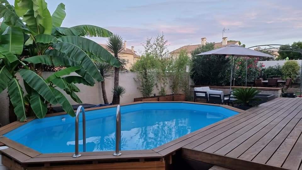 Villa  160m2 piscine chauffée proche mer 6 pers