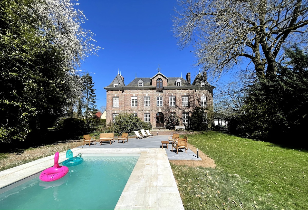 壮观的诺曼底庄园（ Normandy Manor ） 7ch 15p恒温泳池