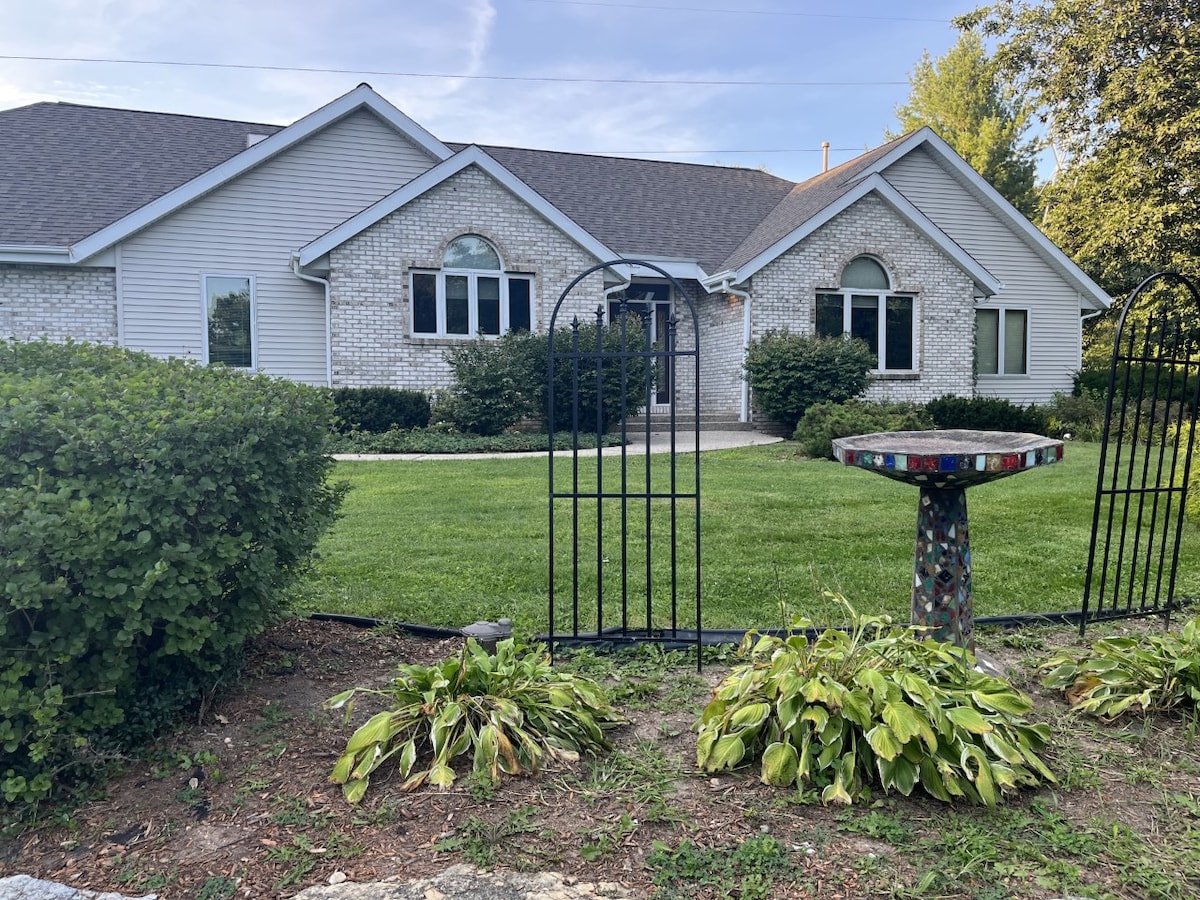 Secluded 3 bedroom luxury home with 3 car garage.