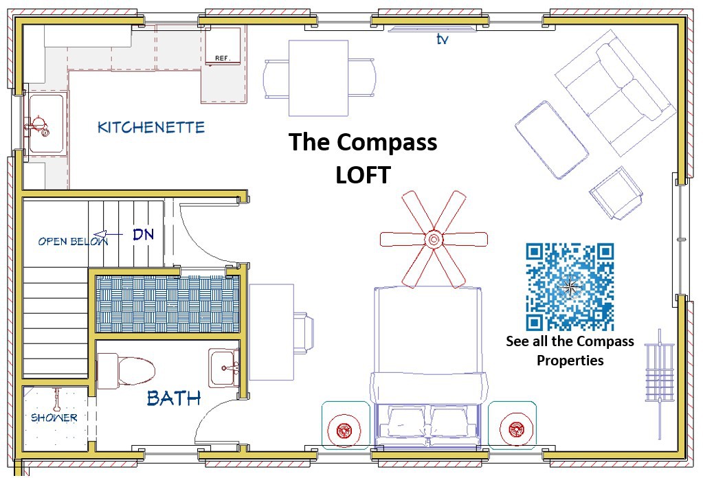 Compass Loft -靠近TSU的单间公寓，配备电动车充电器