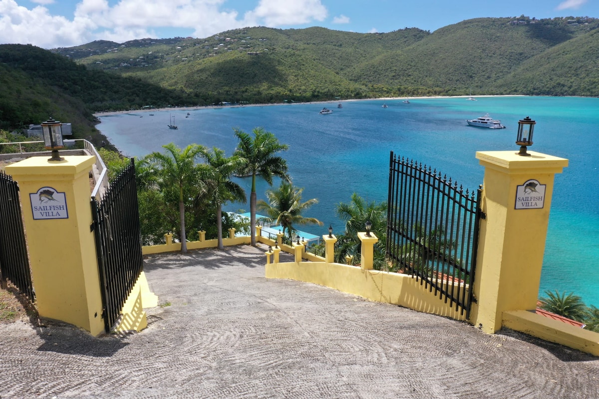 帆鱼别墅（ Sailfish Villa ）海滨马根斯湾（ Magens Bay ）圣托马斯（ St. Thomas ）