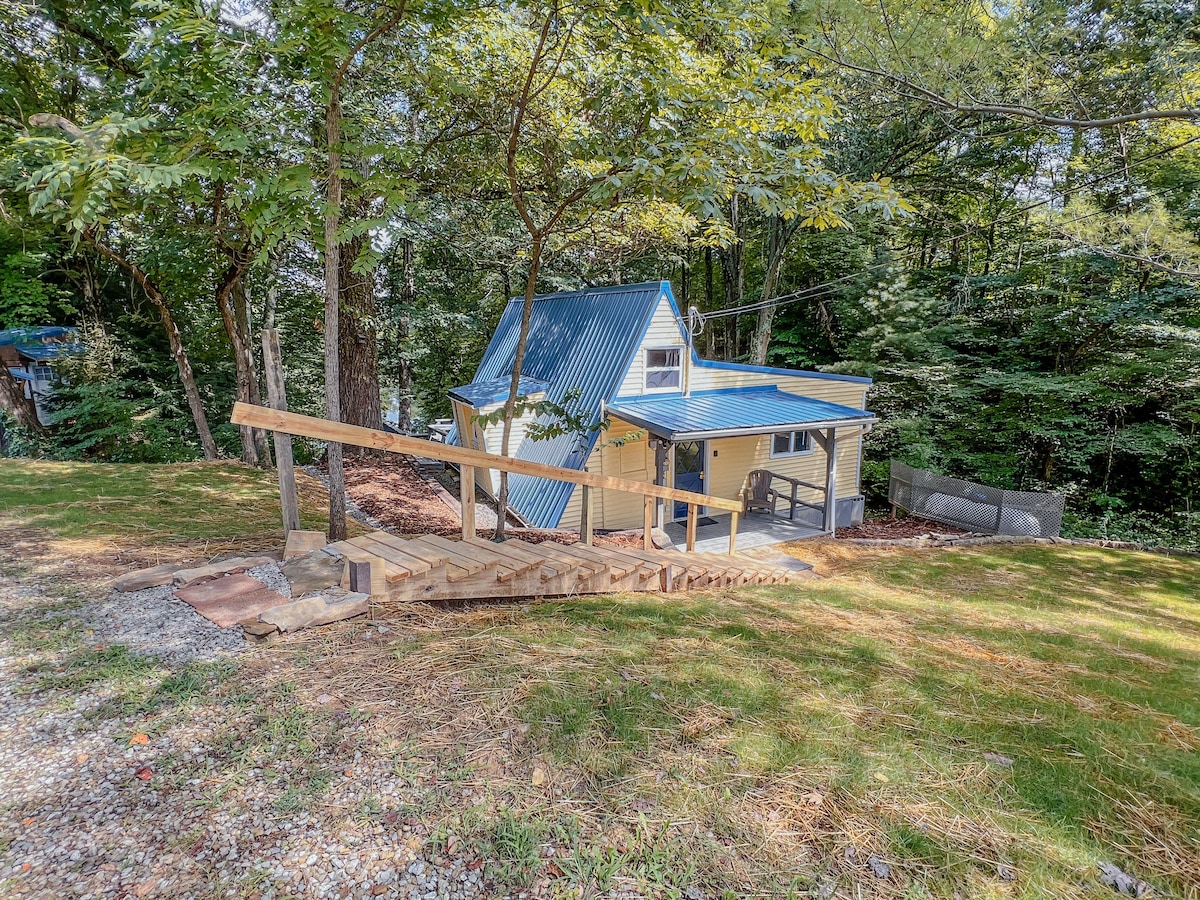 Three A-frame Cabins, a private Pond, row boats!