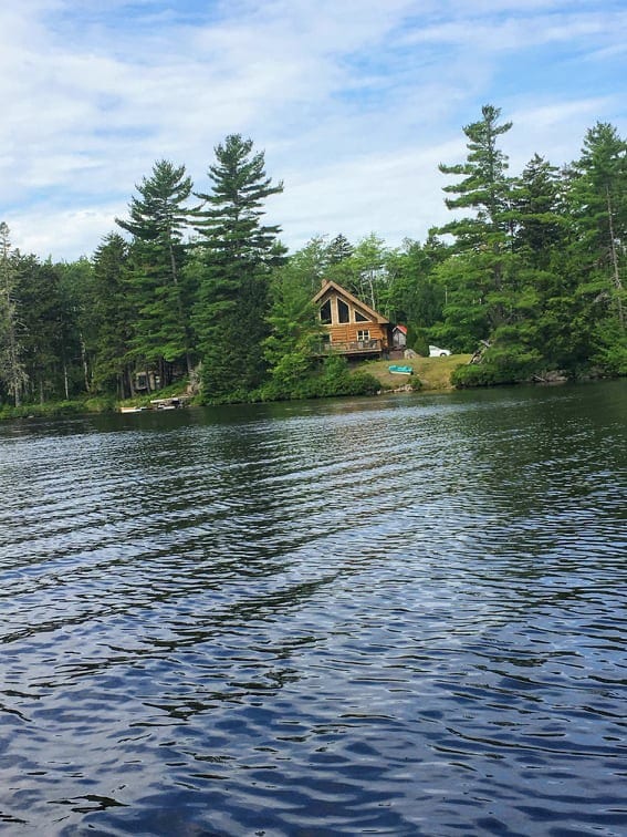 Serene family lake retreat.