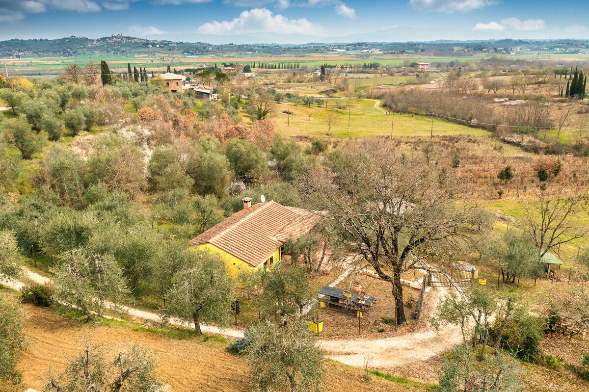 La Casina, private villa with A/C in Val di Chiana