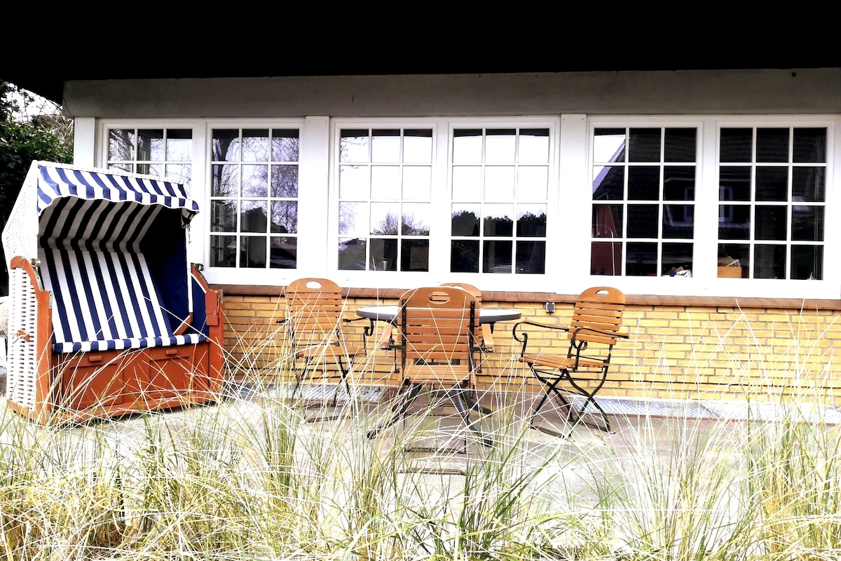 Bungalow mit Terrasse auf der Nordseeinsel Amrum