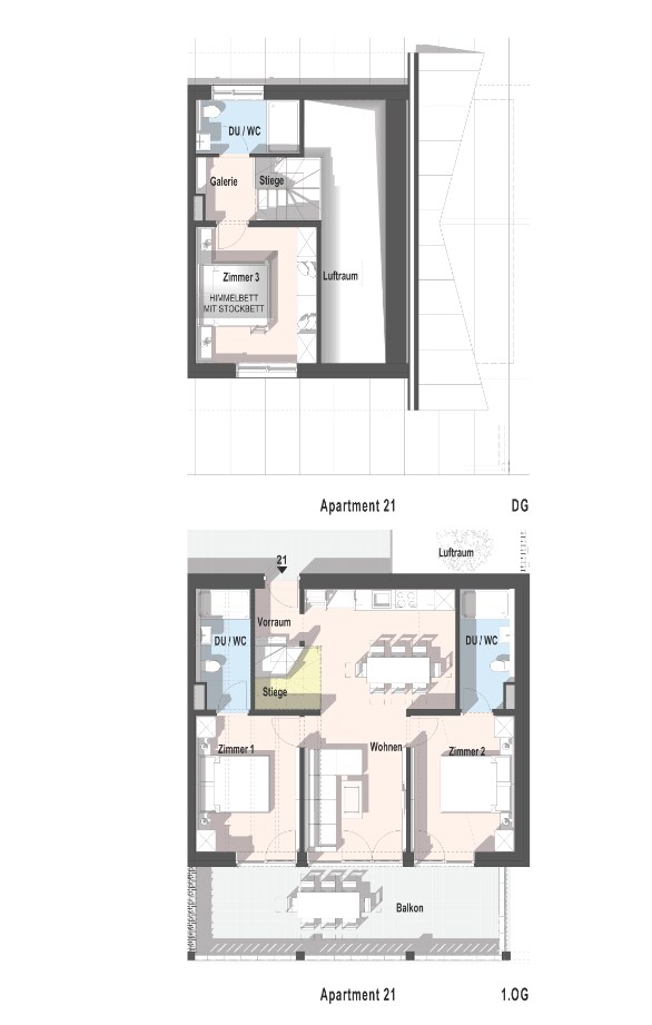 Brandnerhus -阳台4房21号公寓