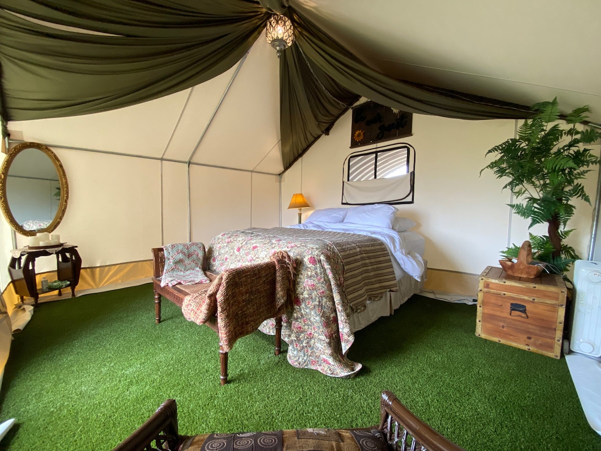 Glamping on the farm